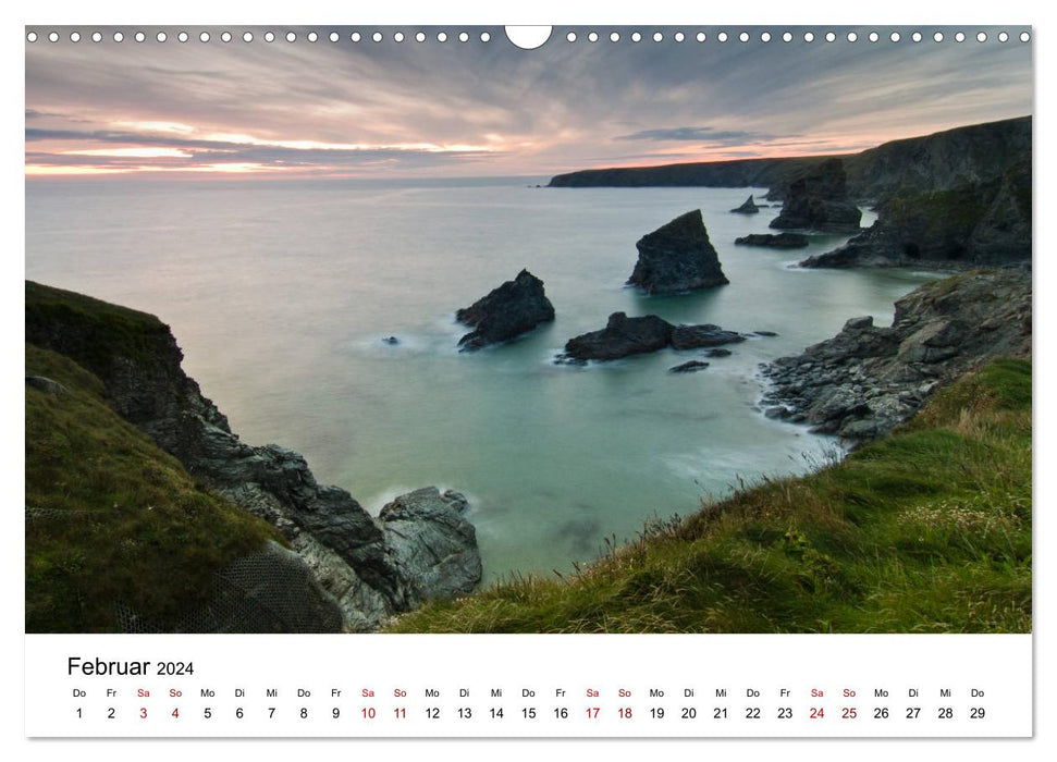 Cornwall - Far South West of England (CALVENDO Wall Calendar 2024) 