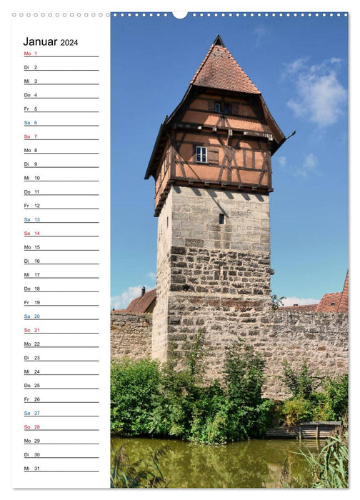 Dinkelsbühl - Romantisches Kleinod (CALVENDO Wandkalender 2024)