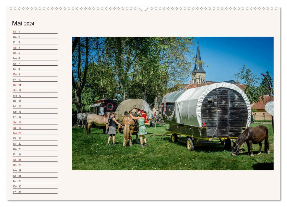 Circus Bidon - Voyage nostalgique (Calvendo Premium Wall Calendar 2024) 