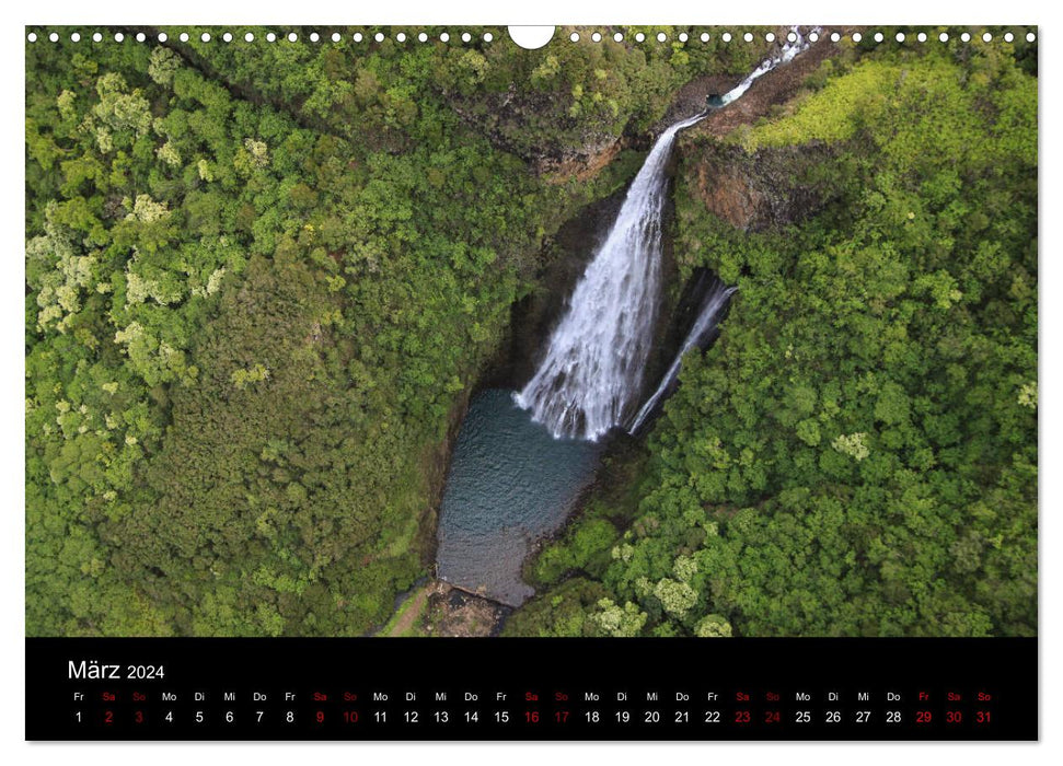 Kauai – L'île jardin (calendrier mural CALVENDO 2024) 