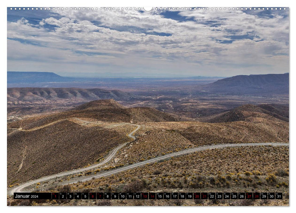 Afrique du Sud - De la steppe à l'océan (Calendrier mural CALVENDO 2024) 