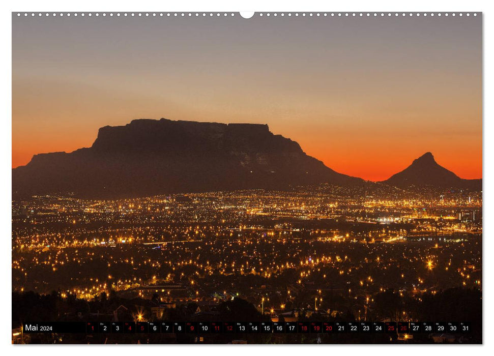 Afrique du Sud - De la steppe à l'océan (Calendrier mural CALVENDO 2024) 