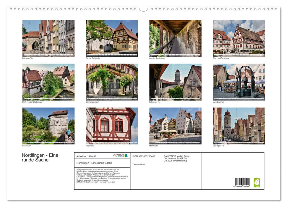 Nördlingen - A well-rounded affair (CALVENDO wall calendar 2024) 