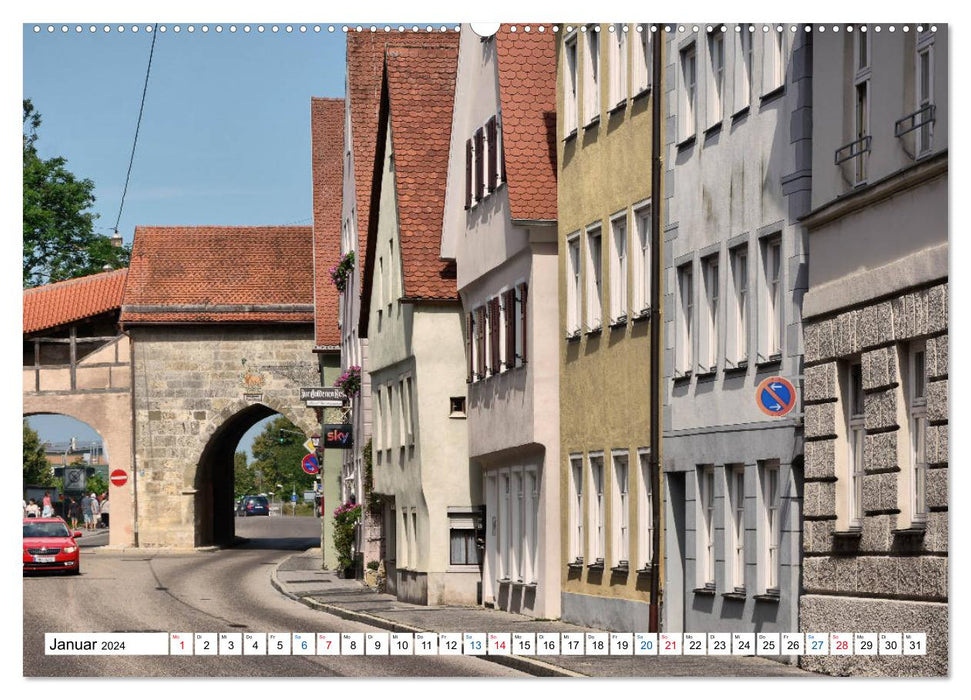 Nördlingen - Une affaire bien équilibrée (Calendrier mural CALVENDO 2024) 