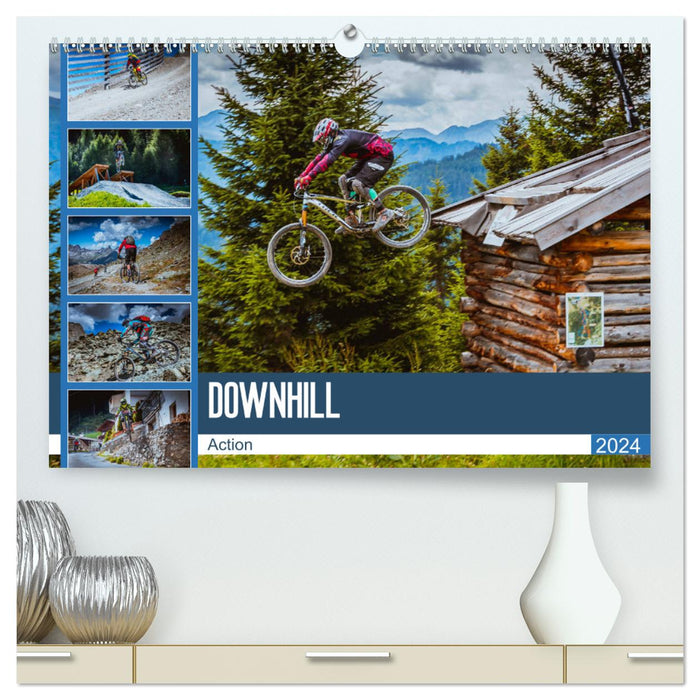 Downhill Action (CALVENDO Premium Wandkalender 2024)