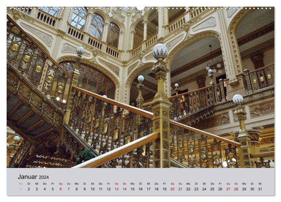 Mexique - Aller-retour (Calvendo Premium Wall Calendar 2024) 