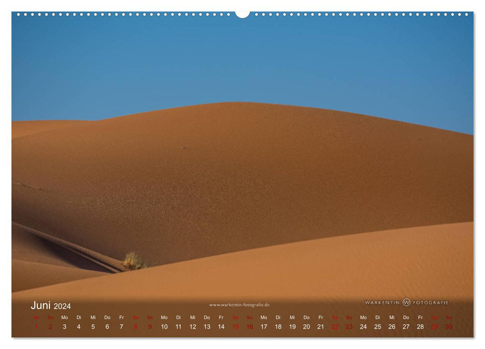Sahara - terre de l'espace infini (calendrier mural CALVENDO 2024) 