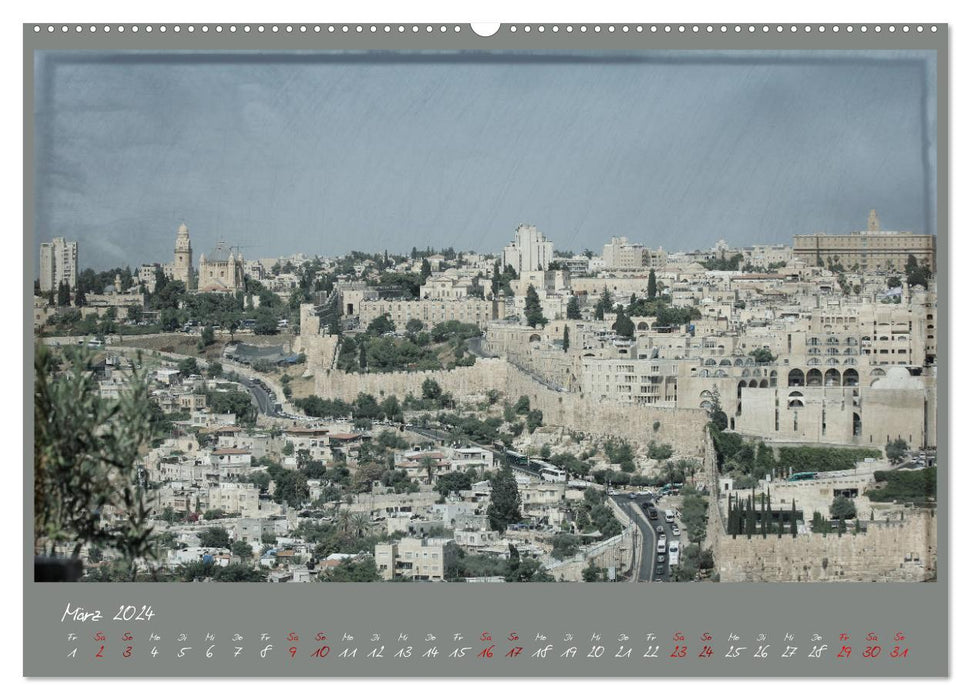 Unterwegs in Jerusalem (CALVENDO Premium Wandkalender 2024)