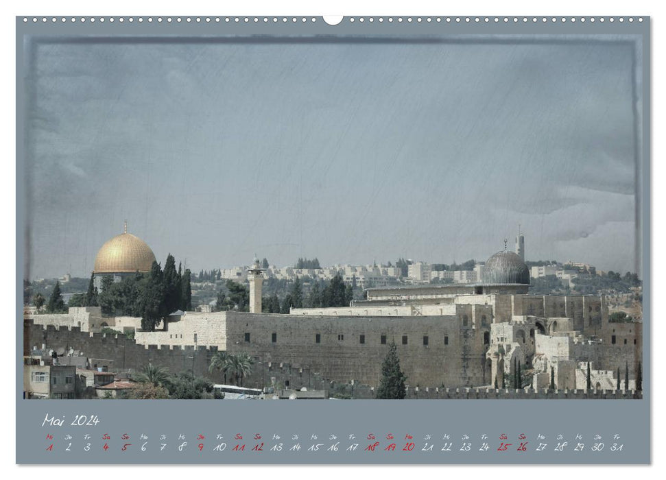 On the road in Jerusalem (CALVENDO Premium wall calendar 2024) 