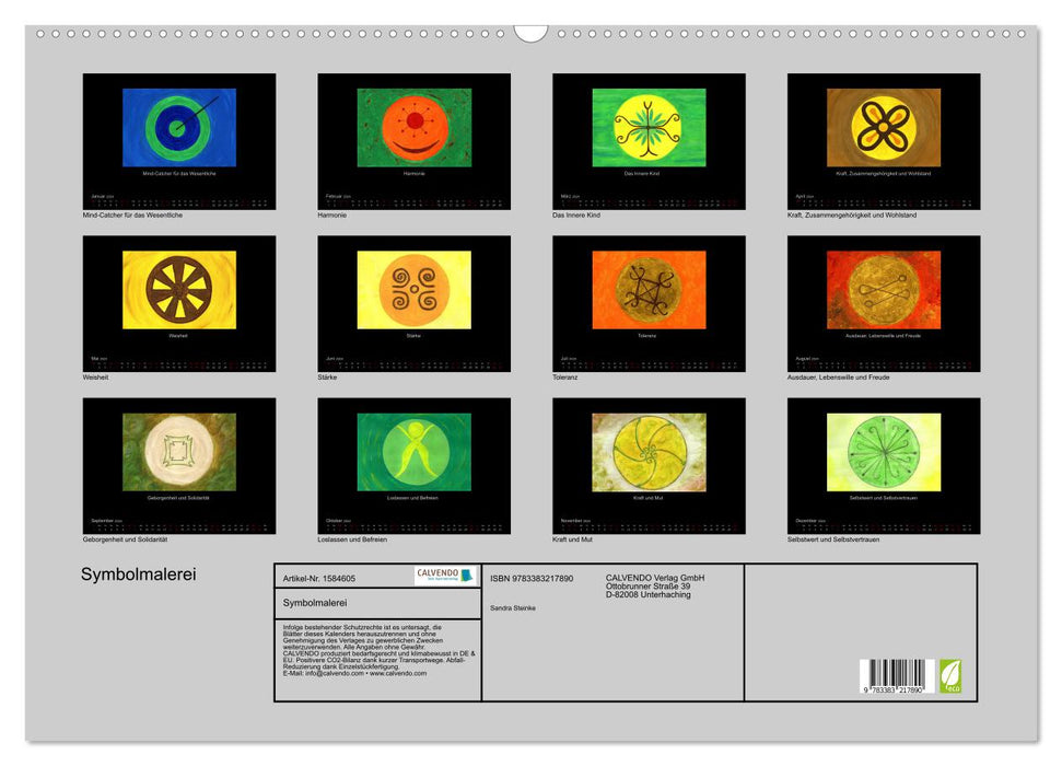 Symbolmalerei (CALVENDO Wandkalender 2024)