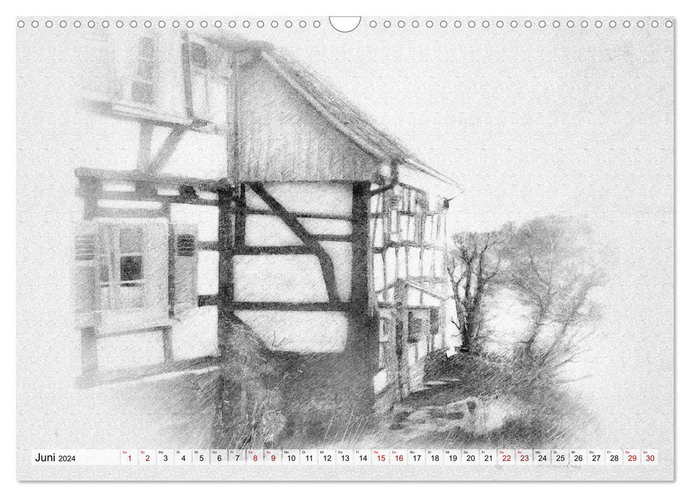 Somewhere in the Bergisches Land (CALVENDO wall calendar 2024) 