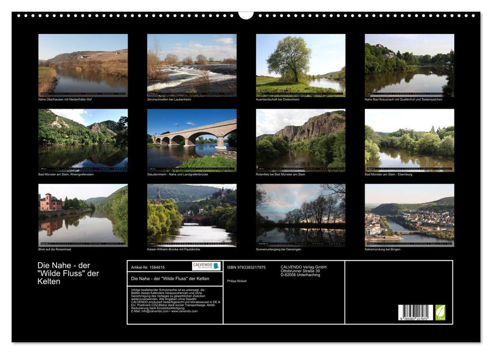 Die Nahe - der "Wilde Fluss" der Kelten (CALVENDO Wandkalender 2024)