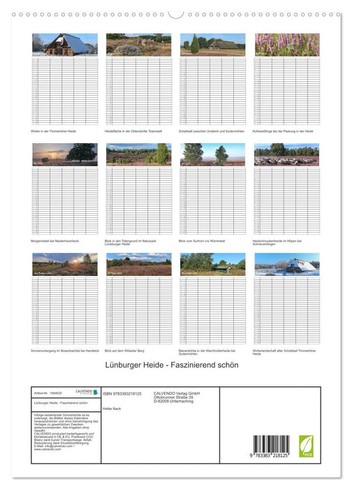 Lüneburger Heide - Faszinierend schön (CALVENDO Premium Wandkalender 2024)