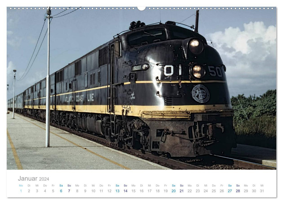 US Diesellokomotiven (CALVENDO Wandkalender 2024)