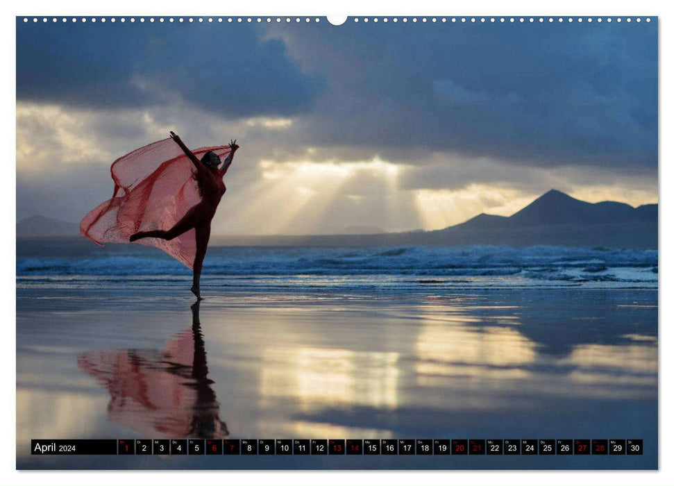 Lanzarote - Aktaufnahmen auf der Vulkaninsel (CALVENDO Premium Wandkalender 2024)