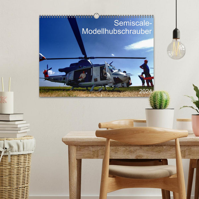 Semiscale model helicopter (CALVENDO wall calendar 2024) 