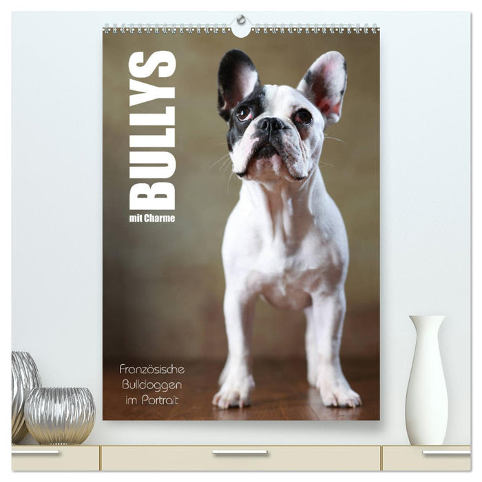 Bullys mit Charme - Französische Bulldoggen im Portrait (CALVENDO Premium Wandkalender 2024)