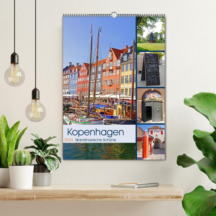 Copenhagen. Scandinavian Beautiful (CALVENDO Wall Calendar 2024) 