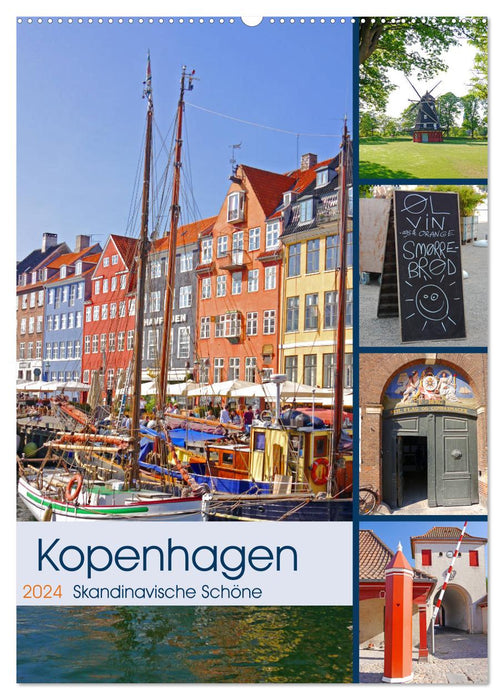 Copenhagen. Scandinavian Beautiful (CALVENDO Wall Calendar 2024) 