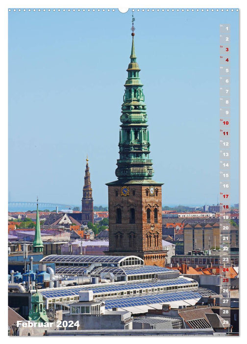 Copenhague. Magnifique scandinave (Calendrier mural CALVENDO 2024) 