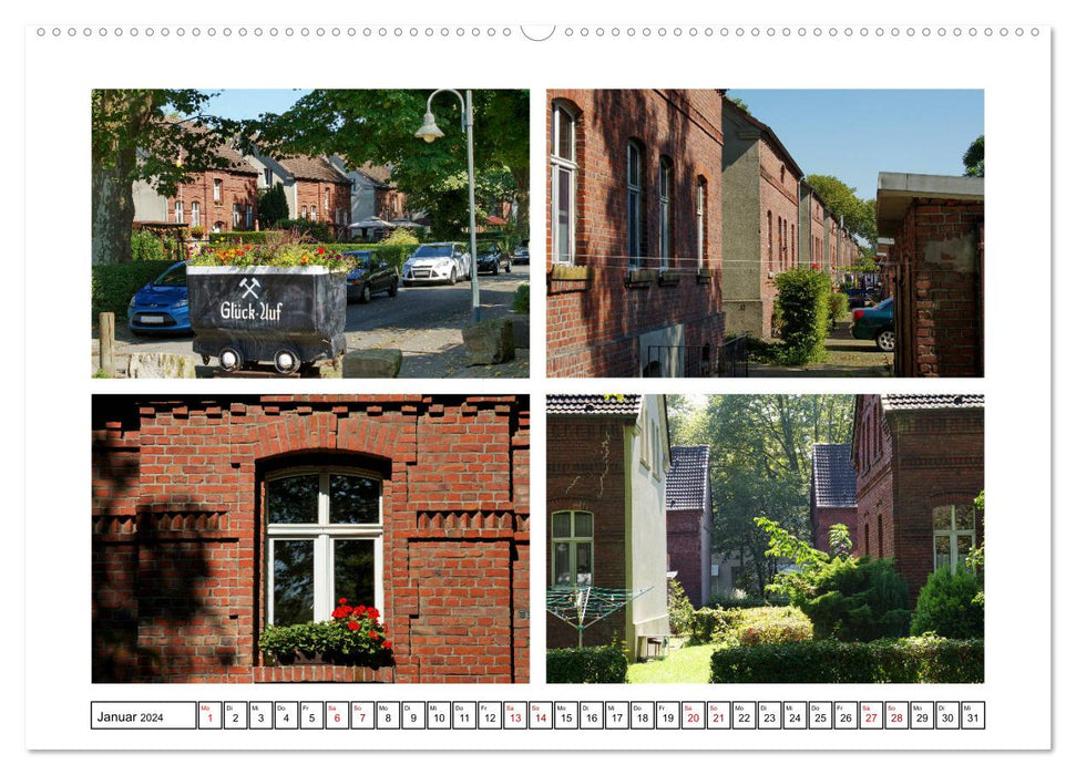 Garden cities in the Ruhr area (CALVENDO Premium wall calendar 2024) 