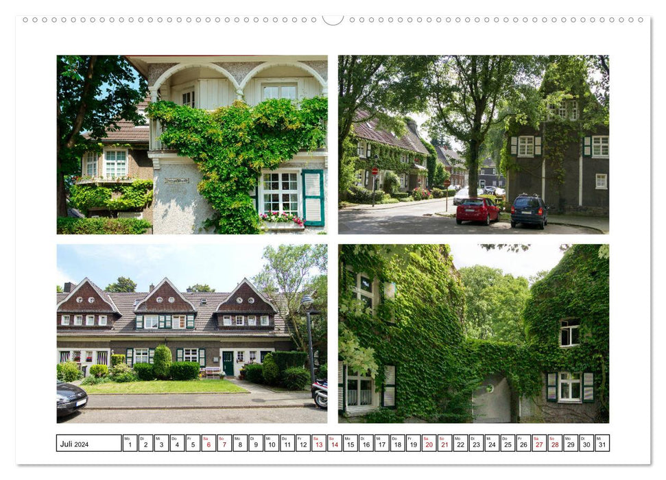 Garden cities in the Ruhr area (CALVENDO Premium wall calendar 2024) 