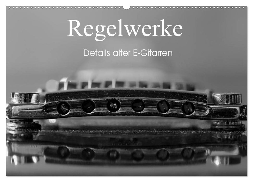 Regelwerke - Details alter E-Gitarren (CALVENDO Wandkalender 2024)