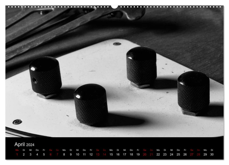 Rules - Details of old electric guitars (CALVENDO wall calendar 2024) 