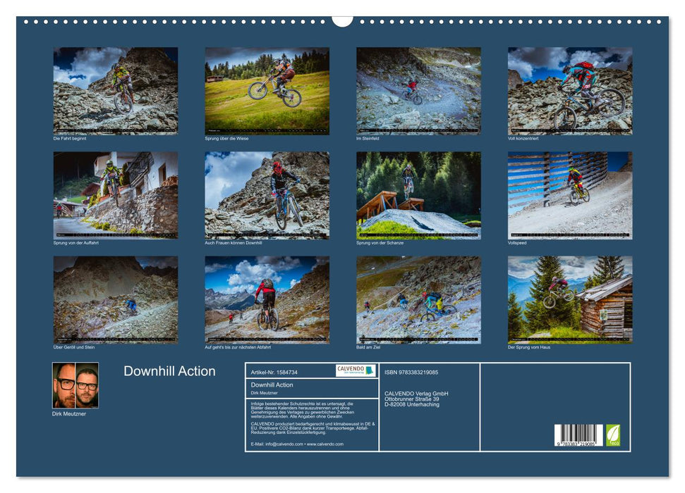 Downhill Action (CALVENDO Wandkalender 2024)