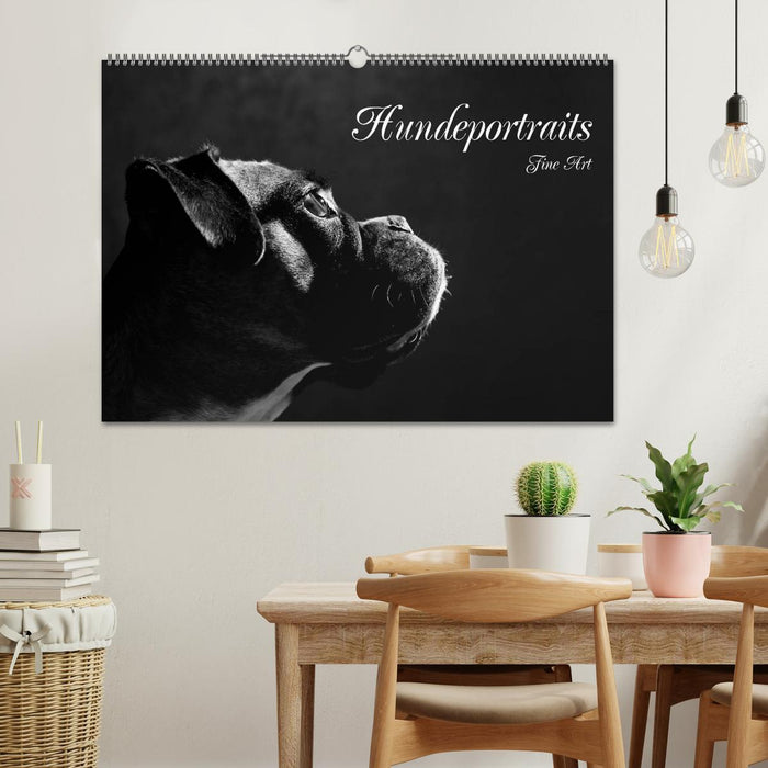 Hundeportraits Fine Art (CALVENDO Wandkalender 2024)