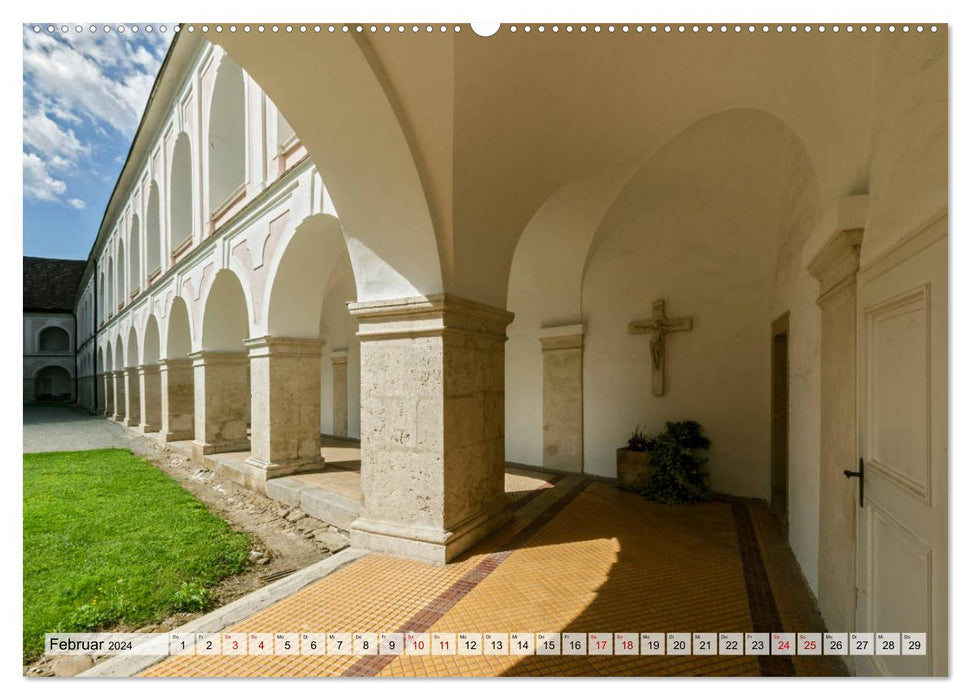 Abbaye de Heiligenkreuz (Calvendo Premium Calendrier mural 2024) 