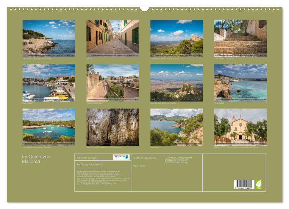 Im Osten von Mallorca (CALVENDO Wandkalender 2024)