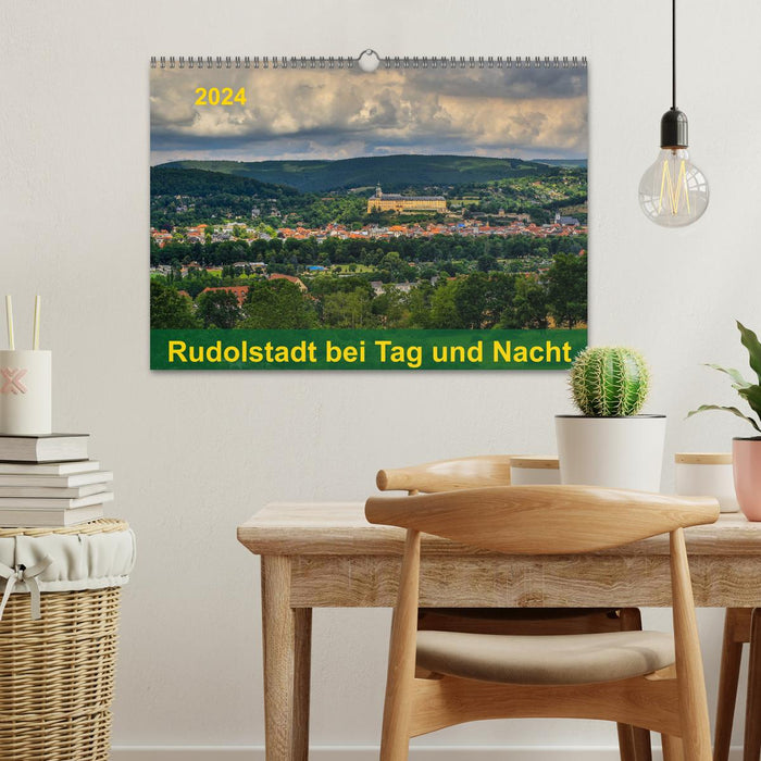 Rudolstadt de jour et de nuit (calendrier mural CALVENDO 2024) 