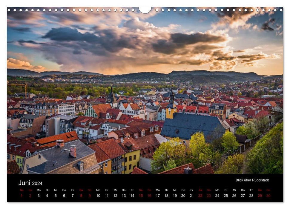 Rudolstadt bei Tag und Nacht (CALVENDO Wandkalender 2024)
