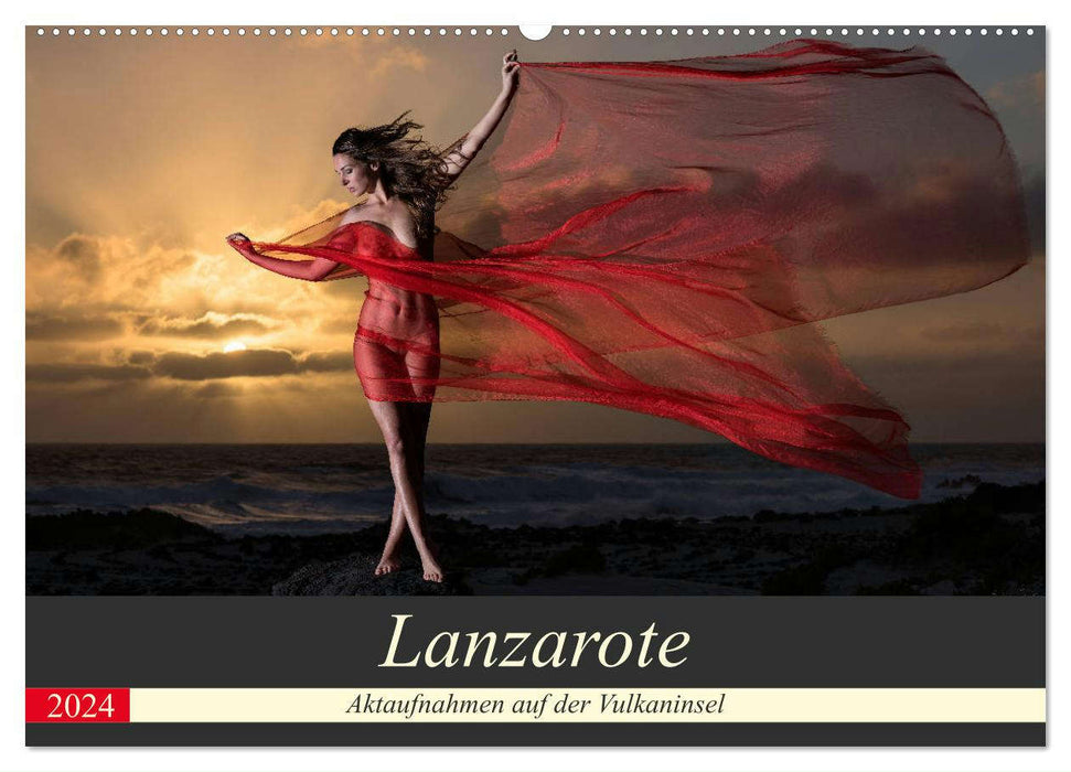 Lanzarote - Aktaufnahmen auf der Vulkaninsel (CALVENDO Wandkalender 2024)