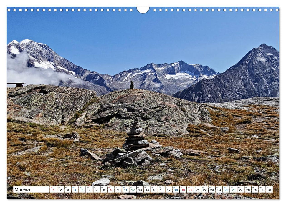 Stein auf Stein. Das Geheimnis der Steinmännchen (CALVENDO Wandkalender 2024)