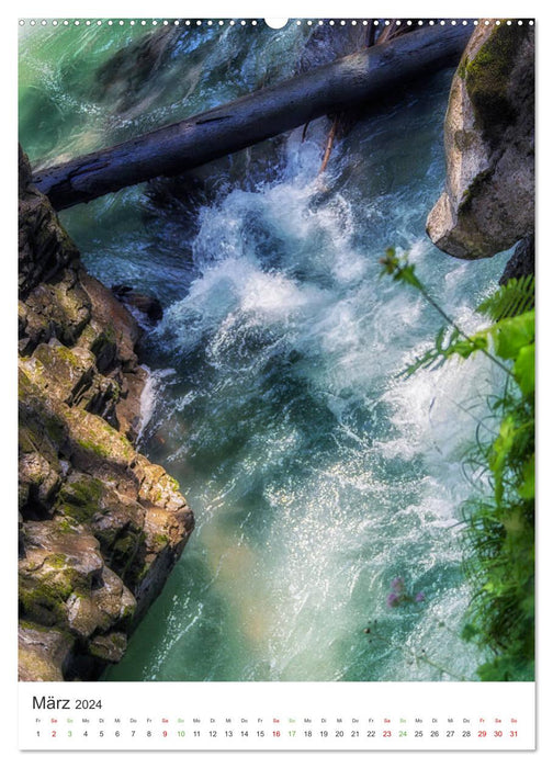 Breitachklamm im Sommer (CALVENDO Wandkalender 2024)