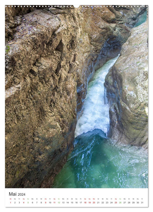 Breitachklamm en été (calendrier mural CALVENDO 2024) 