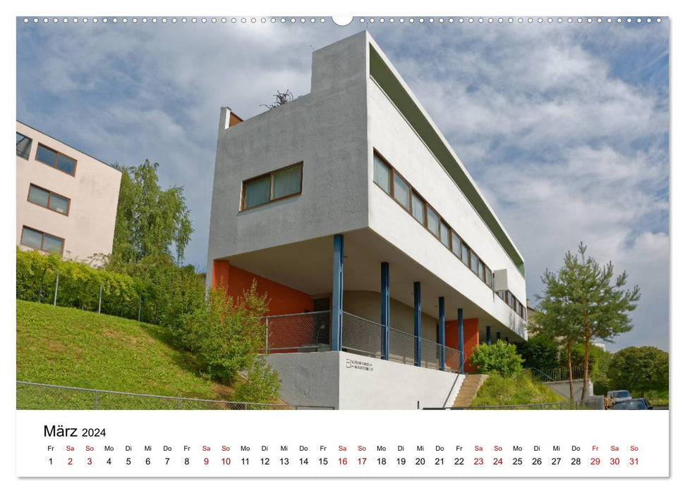 Die Weißenhofsiedlung - Vorbild der modernen Architektur und Weltkulturerbe (CALVENDO Premium Wandkalender 2024)