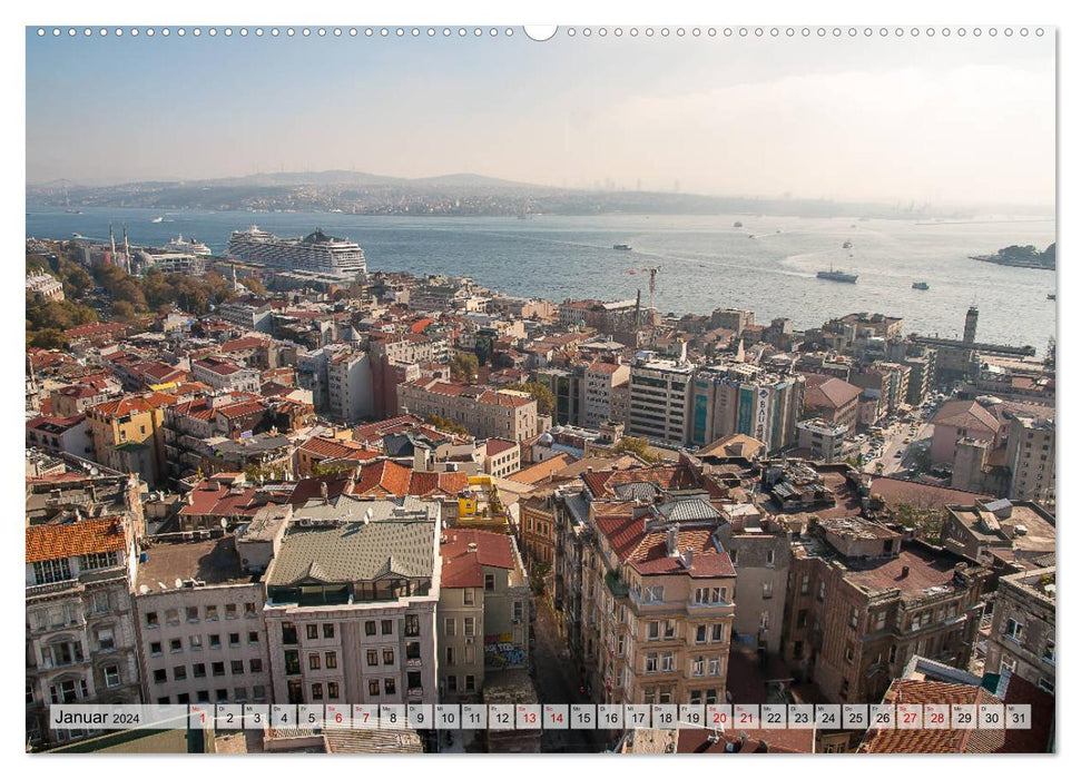 Istanbul - À l'intersection des cultures et des continents (Calendrier mural CALVENDO Premium 2024) 