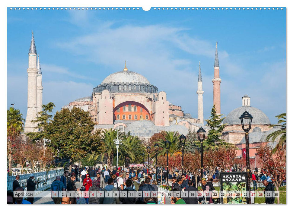 Istanbul - À l'intersection des cultures et des continents (Calendrier mural CALVENDO Premium 2024) 