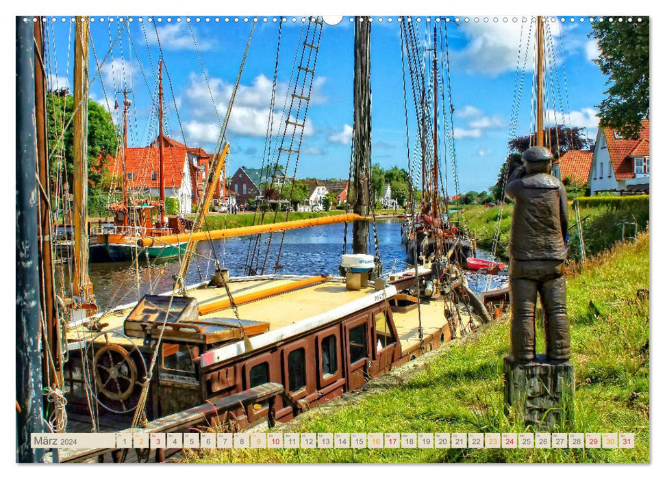 Voyage en Mer du Nord - Carolinensiel (Calendrier mural CALVENDO 2024) 