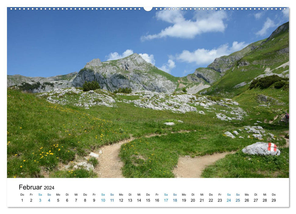 Randonnée dans les monts Rofan - Alpes de Brandenberg au Tyrol (Calendrier mural CALVENDO Premium 2024) 