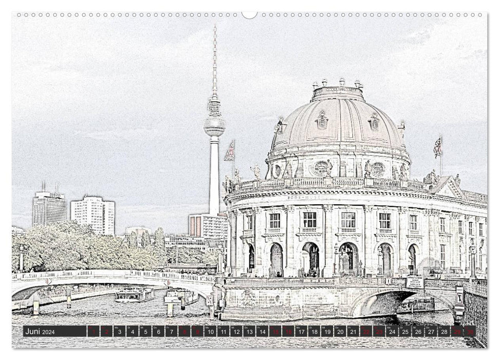 PAINTING TOUR Allemagne (Calvendo Premium Wall Calendar 2024) 