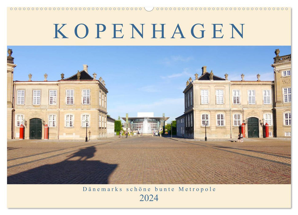 Copenhague. La belle et colorée métropole du Danemark (calendrier mural CALVENDO 2024) 