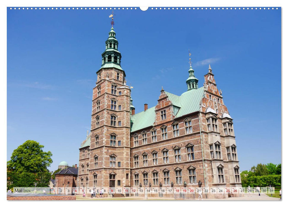 Copenhague. La belle et colorée métropole du Danemark (calendrier mural CALVENDO 2024) 