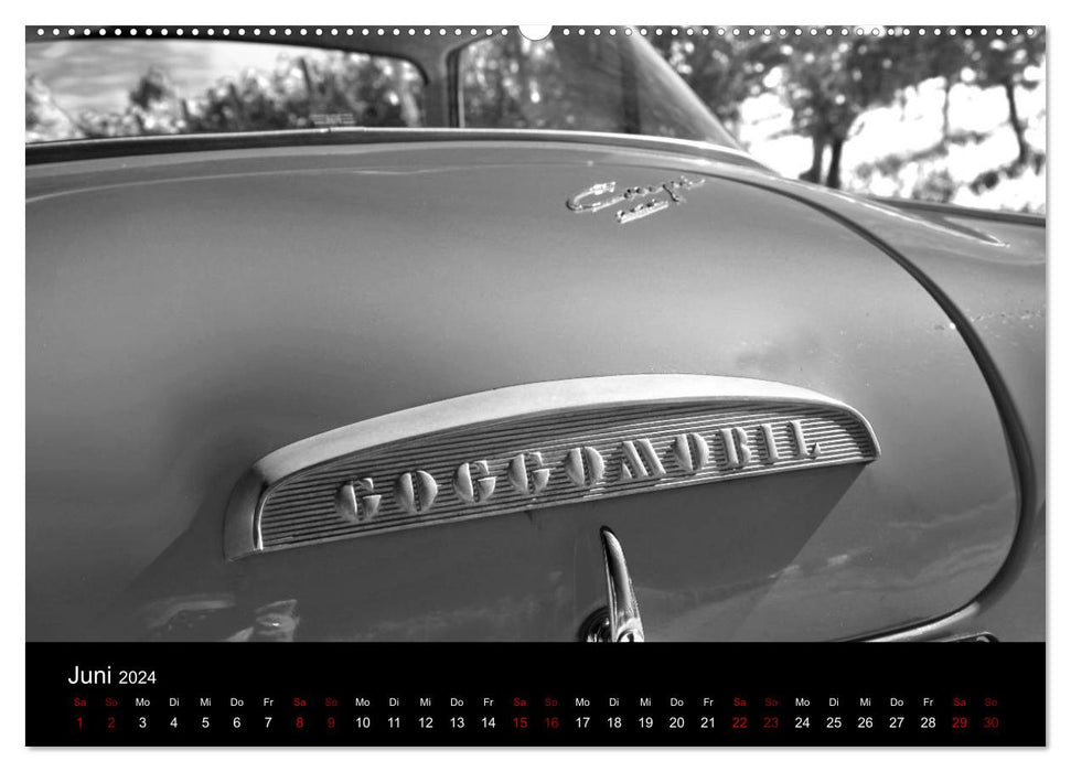 Goggomobil Coupè 250 TS en noir et blanc (Calendrier mural CALVENDO Premium 2024) 