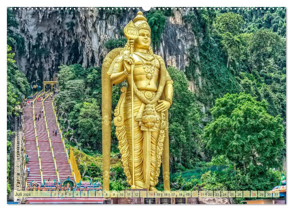 Reise durch Asien - Malaysia (CALVENDO Premium Wandkalender 2024)