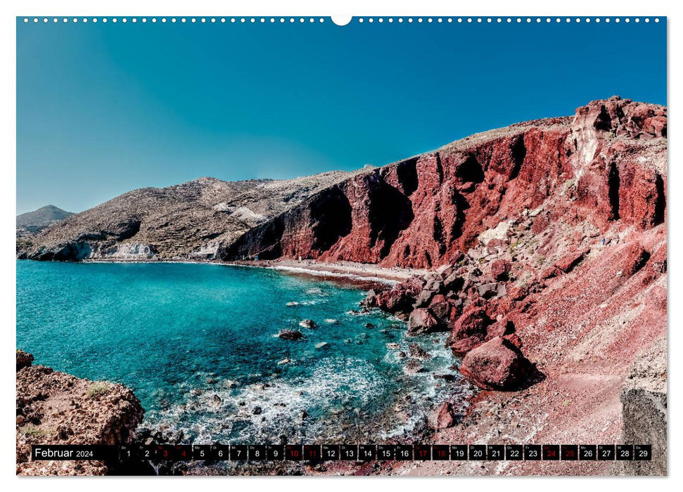 Santorini - Perle in der Ägais (CALVENDO Wandkalender 2024)