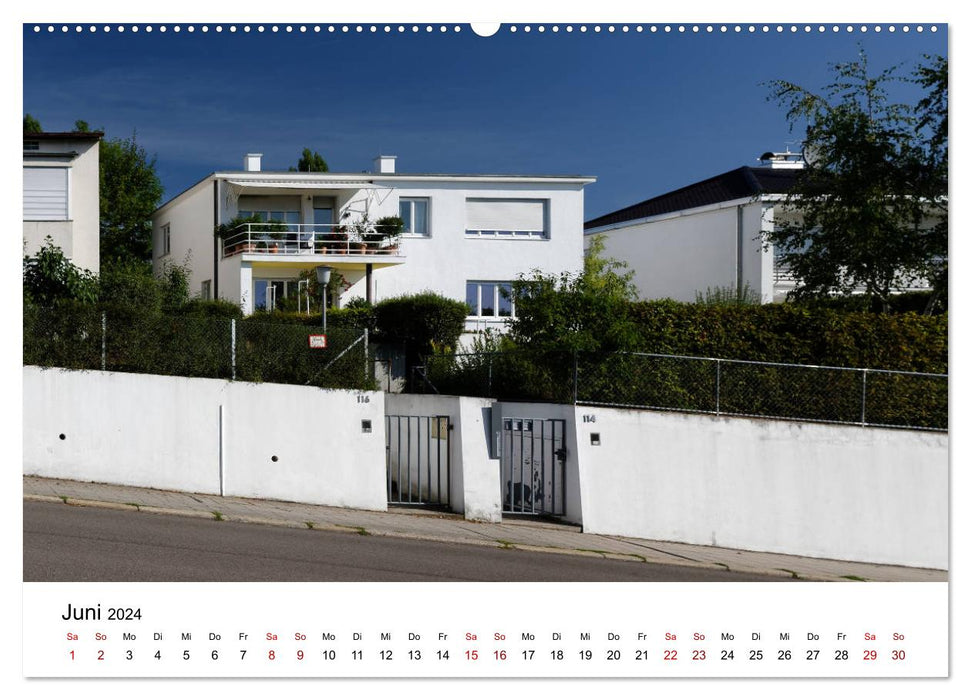 Die Weißenhofsiedlung - Vorbild der modernen Architektur und Weltkulturerbe (CALVENDO Wandkalender 2024)